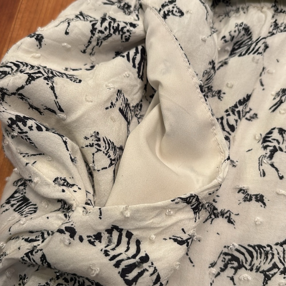 Corey Lynn Calter Zebra Romper from Anthropologie size L. - Picture 8 of 9